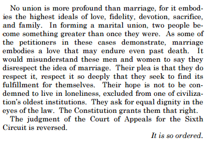 The Conclusion of the Supreme Court's Opinion